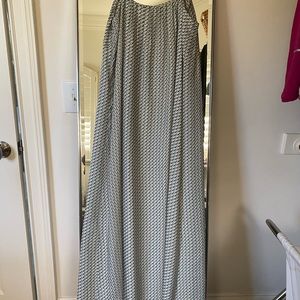 Vince sz medium silk, lined print maxi dress. Spaghetti straps.